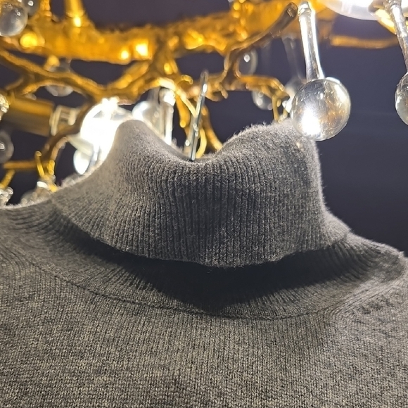August Silk Women's Gray Turtleneck Sweater - Picture 7 of 12